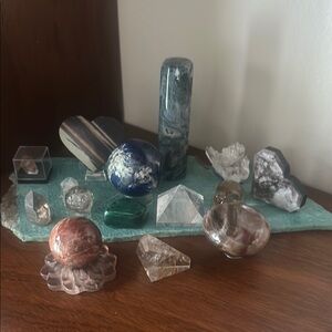 Assorted Crystal Home Accent Set